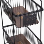 MGS square onion holder model PS101 + دارای چرخ‌های قفل‌دار