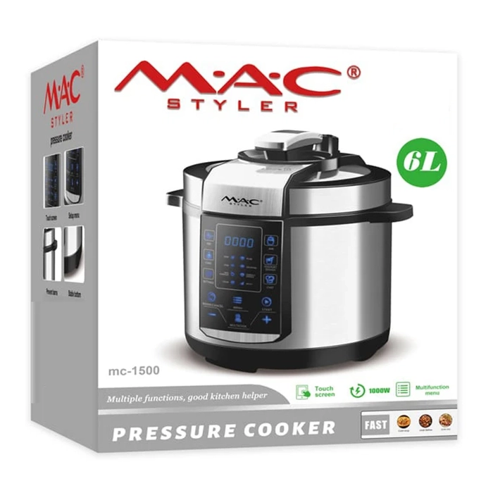 McStyler pressure cooker model mc-1500 1 + مناسب برای خانواده‌های متوسط تا بزرگ